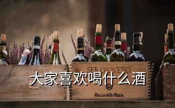 大家喜歡喝什么酒