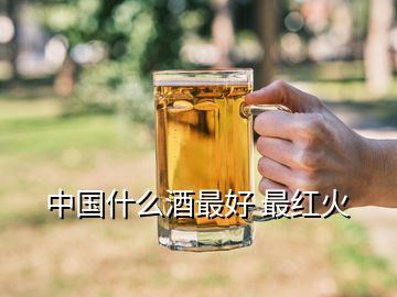 中國什么酒最好 最紅火