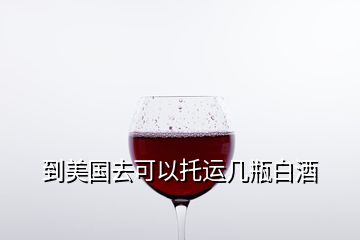 到美國去可以托運幾瓶白酒