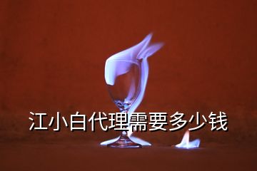 江小白代理需要多少錢