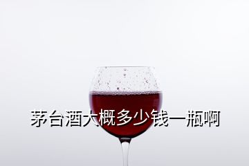 茅臺(tái)酒大概多少錢一瓶啊