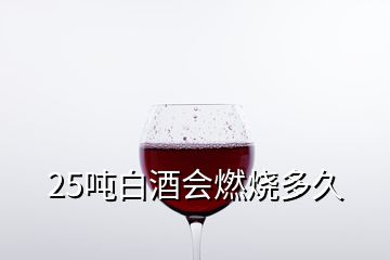 25噸白酒會(huì)燃燒多久