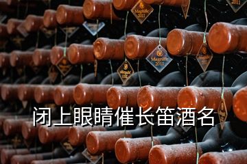 閉上眼睛催長笛酒名