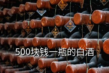 500塊錢一瓶的白酒