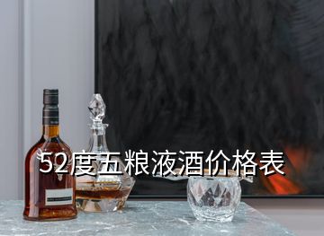 52度五糧液酒價(jià)格表