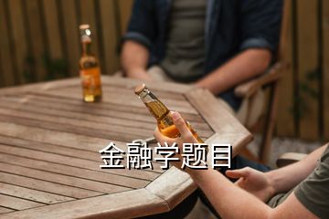 金融學(xué)題目