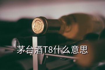 茅臺酒T8什么意思