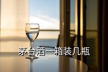 茅臺(tái)酒一箱裝幾瓶