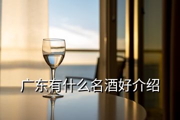 廣東有什么名酒好介紹