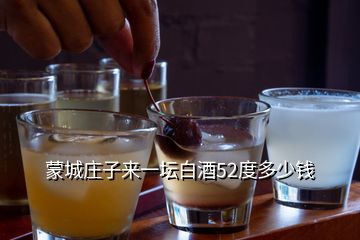 蒙城莊子來一壇白酒52度多少錢