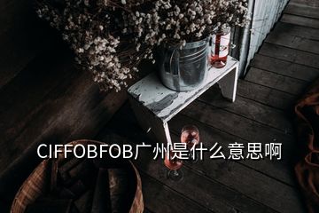 CIFFOBFOB廣州是什么意思啊