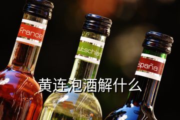 黃連泡酒解什么