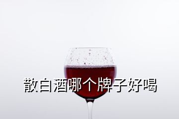 散白酒哪個(gè)牌子好喝