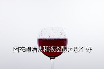 固態(tài)釀酒法和液態(tài)釀酒哪個(gè)好