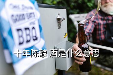 十年陳釀 酒是什么意思