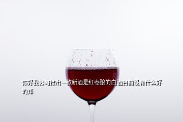 你好我公司推出一款新酒是紅棗釀的白酒目前沒(méi)有什么好的知