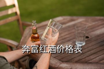 奔富紅酒價格表