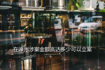 在漳州涉案金額高達多少可以立案