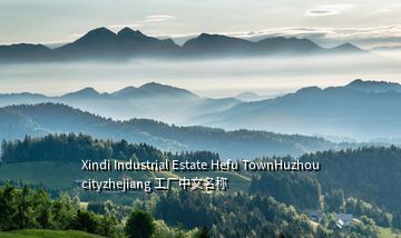 Xindi Industrial Estate Hefu TownHuzhou cityzhejiang 工廠中文名稱