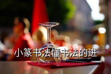 小篆書法懂書法的進(jìn)