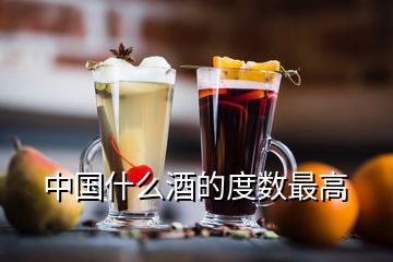 中國(guó)什么酒的度數(shù)最高