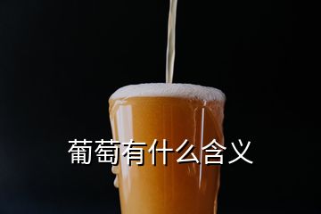 葡萄有什么含義