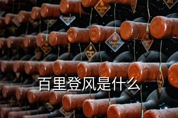 百里登風(fēng)是什么