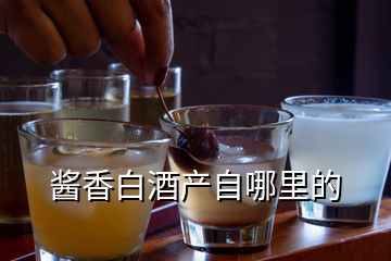 醬香白酒產(chǎn)自哪里的