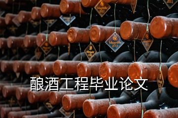 釀酒工程畢業(yè)論文