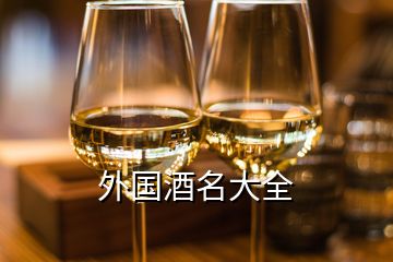 外國(guó)酒名大全