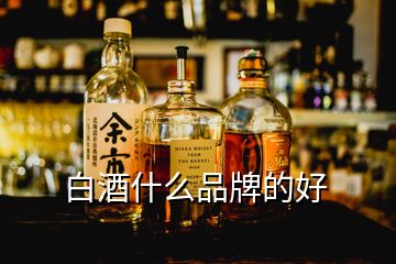 白酒什么品牌的好