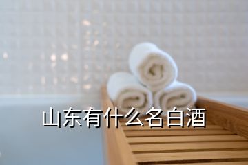 山東有什么名白酒