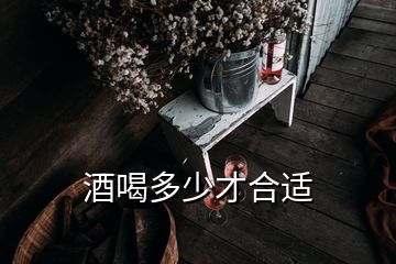 酒喝多少才合適