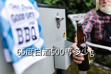 65度白酒500等多少g