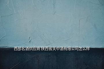 西部名酒供應(yīng)商 陜西省關(guān)中酒有限公司怎么樣