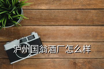 瀘州國翁酒廠怎么樣