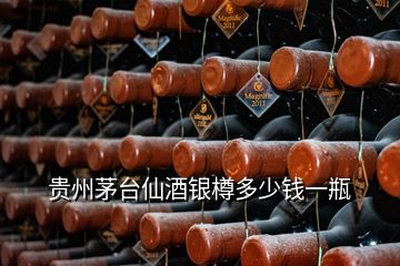 貴州茅臺(tái)仙酒銀樽多少錢一瓶