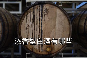 濃香型白酒有哪些