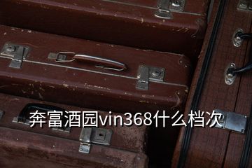 奔富酒園vin368什么檔次