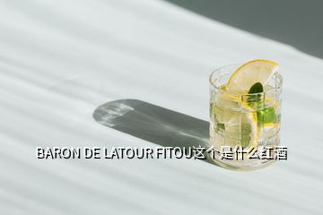 BARON DE LATOUR FITOU這個是什么紅酒