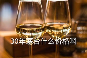 30年茅臺(tái)什么價(jià)格啊