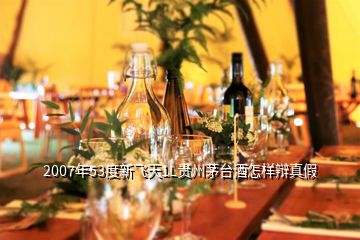 2007年53度新飛天1L貴州茅臺酒怎樣辯真假