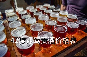 42度迎駕貢酒價格表