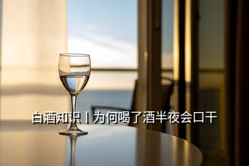 白酒知識(shí)丨為何喝了酒半夜會(huì)口干