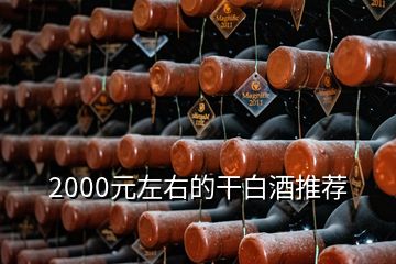 2000元左右的干白酒推薦