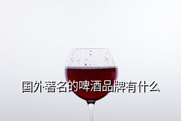 國(guó)外著名的啤酒品牌有什么