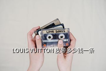 LOUIS VUITTON 皮帶多少錢一條