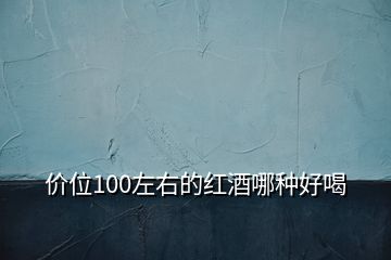 價(jià)位100左右的紅酒哪種好喝