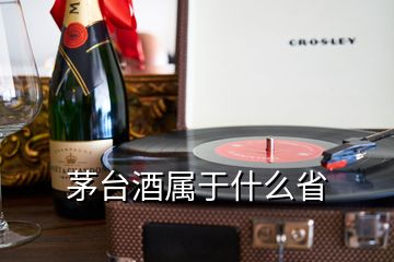 茅臺酒屬于什么省