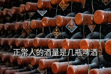 正常人的酒量是幾瓶啤酒